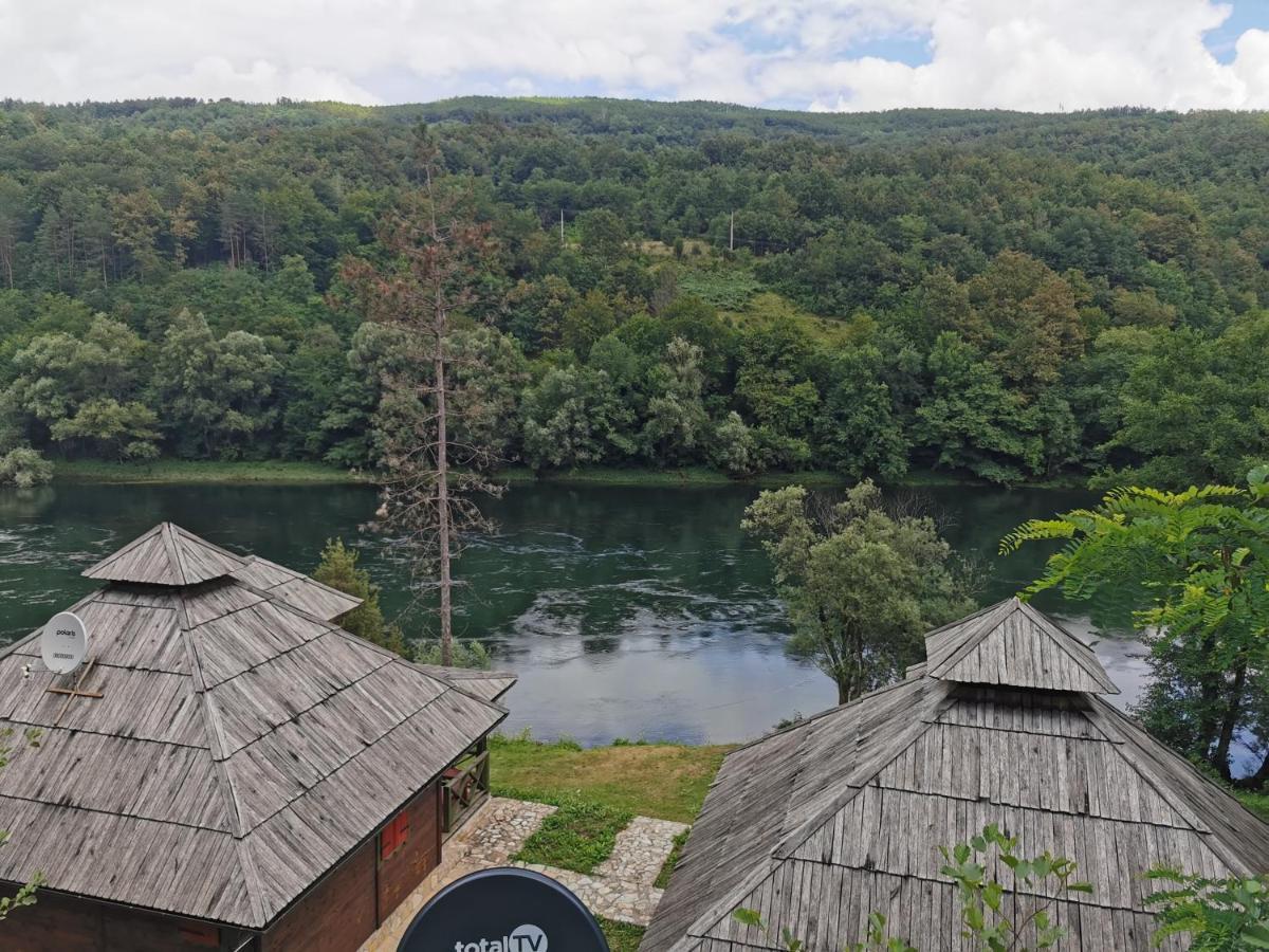 Brvnara Na Obali Reke Drine Villa Beserovina Bagian luar foto